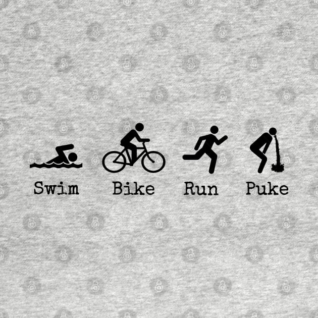 Swim Bike Run Puke by wanungara